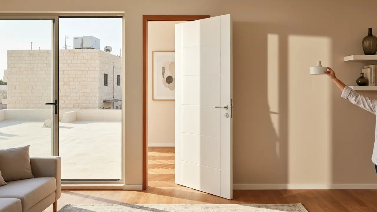 דלתות פנים עם משקוף כולל התקנה – מחירים ומדריך