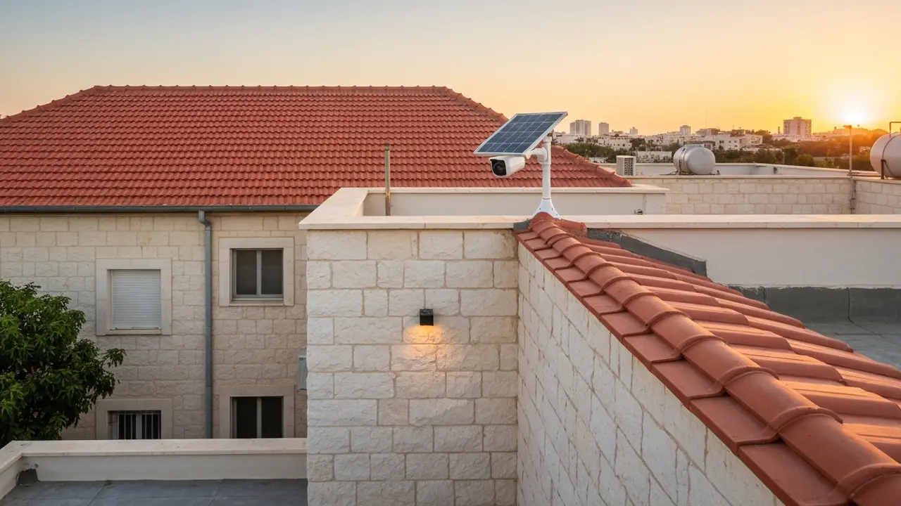 מצלמות אבטחה סולאריות: פתרון עצמאי ללא חשמל