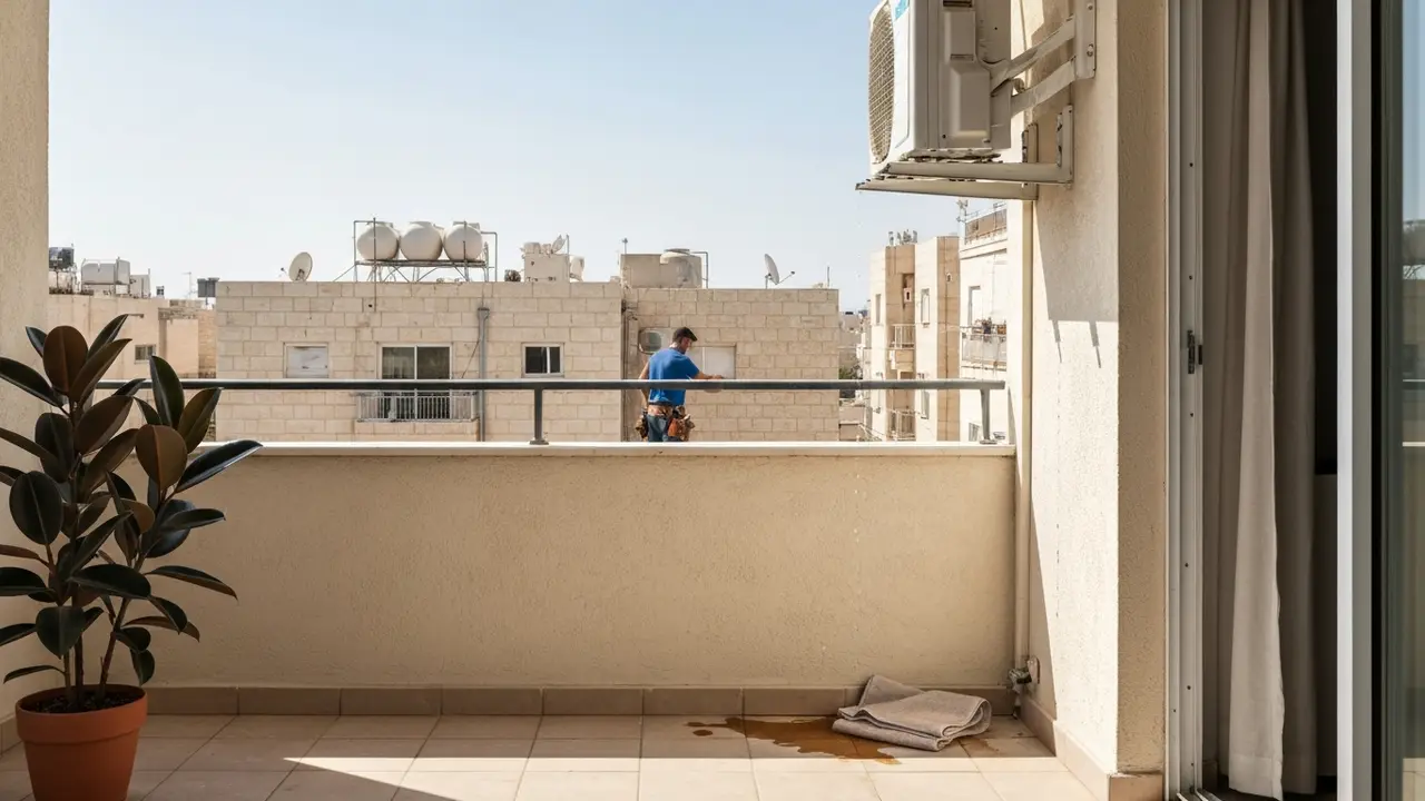 מזגן מטפטף — מה עושים עכשיו ומי זמין באזורך