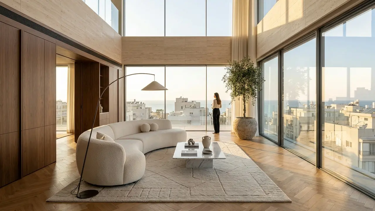 עיצוב פנטהאוז יוקרתי