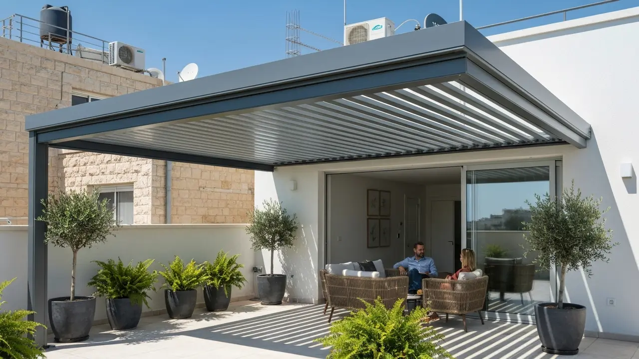 פרגולה חשמלית מתקפלת – מחיר, יתרונות ומדריך קנייה