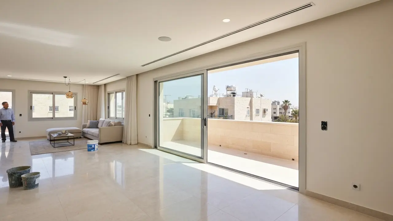 דלת הזזה ללא משקוף – התקנה ועיצוב