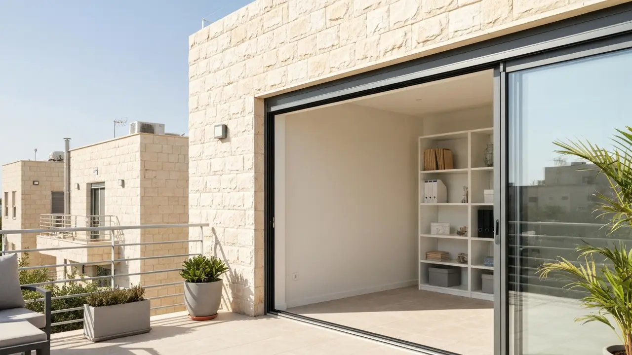 דלת הזזה למחסן ומרפסת – מחיר ומידות