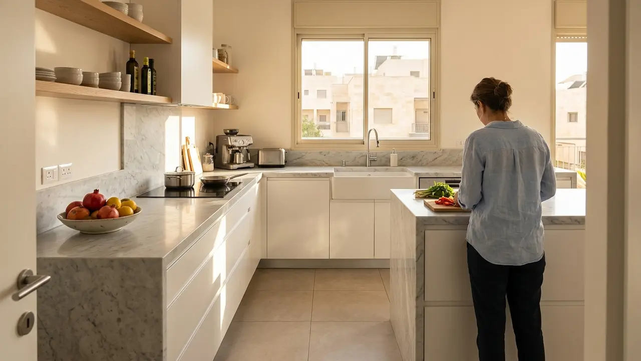 עומק שיש למטבח 2026: כל מה שחשוב לדעת + המלכודות