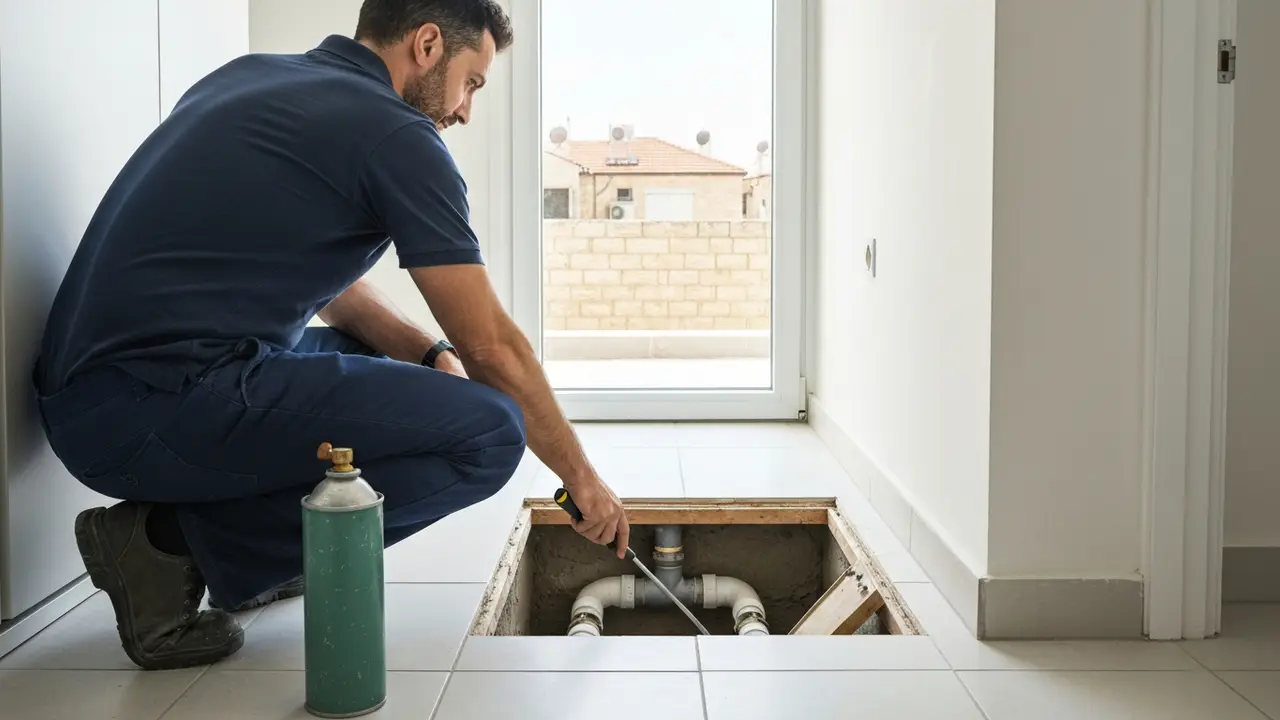 האם איתור נזילות מים בעזרת גז בטוח, ומה חשוב לדעת לפני הבדיקה? - אינסטלטור