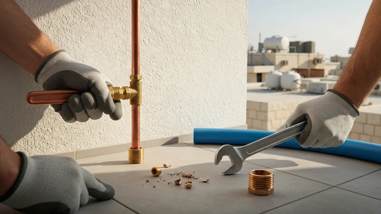 איך מחברים צינור נחושת לצינור פלדה או פלסטיק? - אינסטלטור