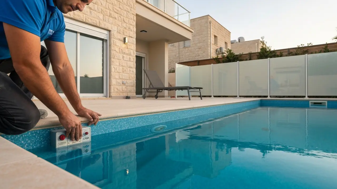 בריכת גלישה פיברגלס עם תעלת גלישה מול בריכת בטון עם רצפה עולה - בניית בריכות