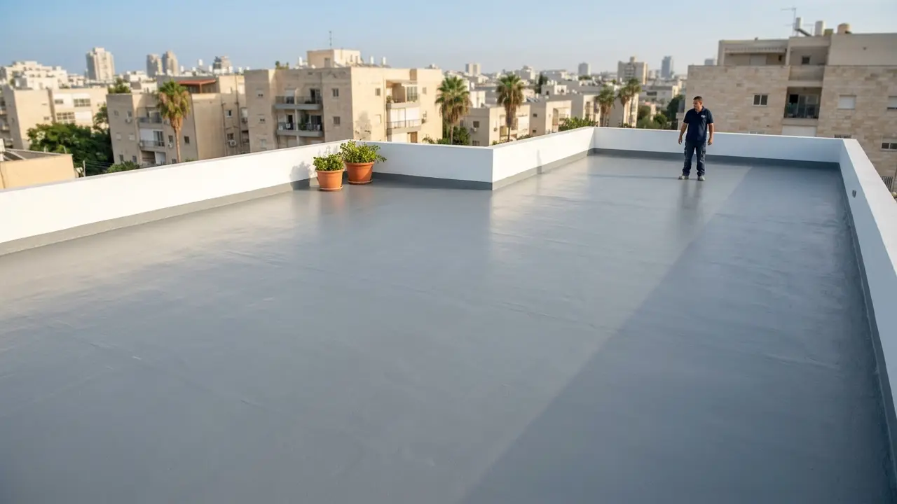 איטום גגות במריחה
