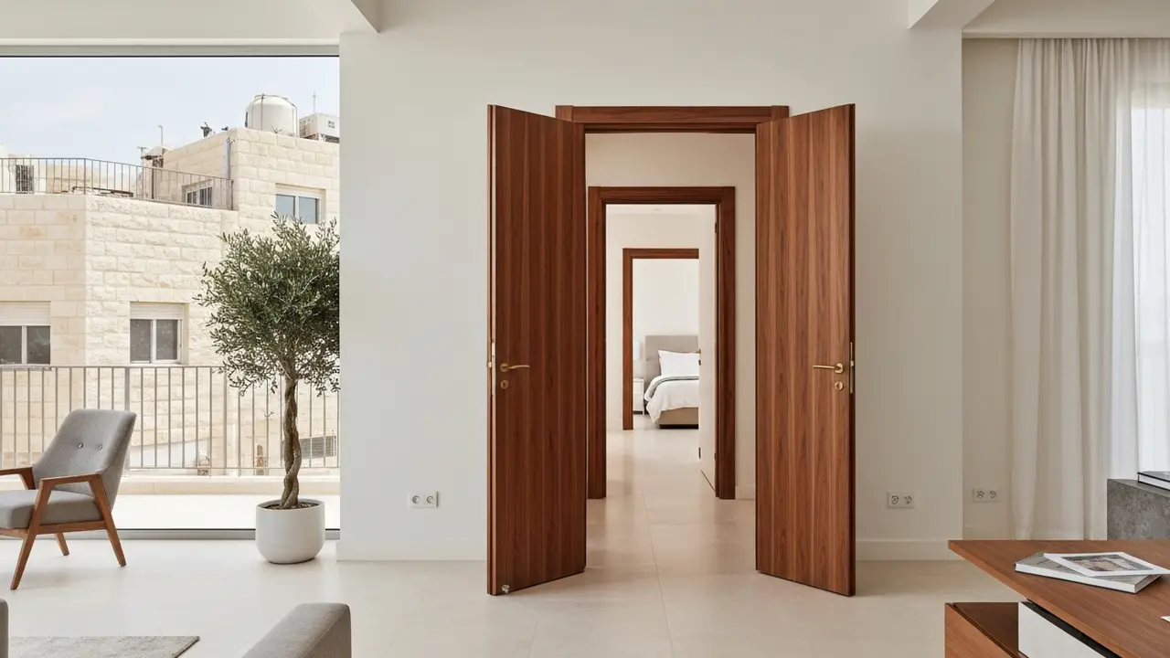 דלתות פנים יוקרתיות: עיצוב, חומרים ומחירים למי שלא מתפשר