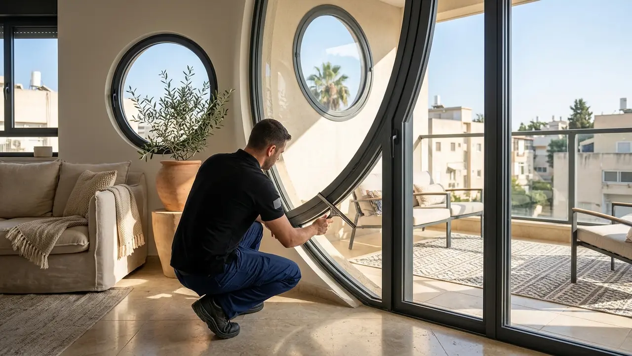 חלון אלומיניום מעוגל וחלון עגול - כמה זה עולה ומתי כדאי? - זגג
