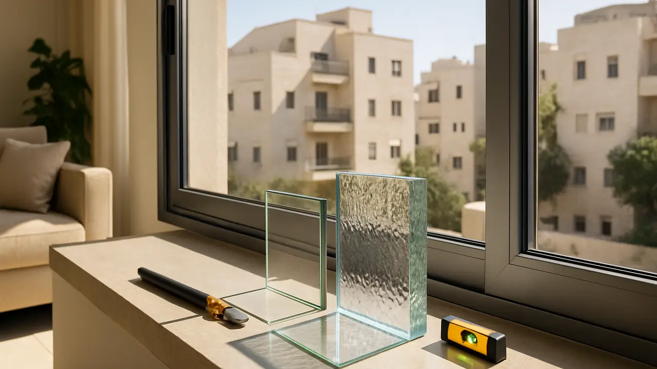 כמה עולה זכוכית לחלון בישראל? מחירון מלא לפי עובי וסוג - זגג