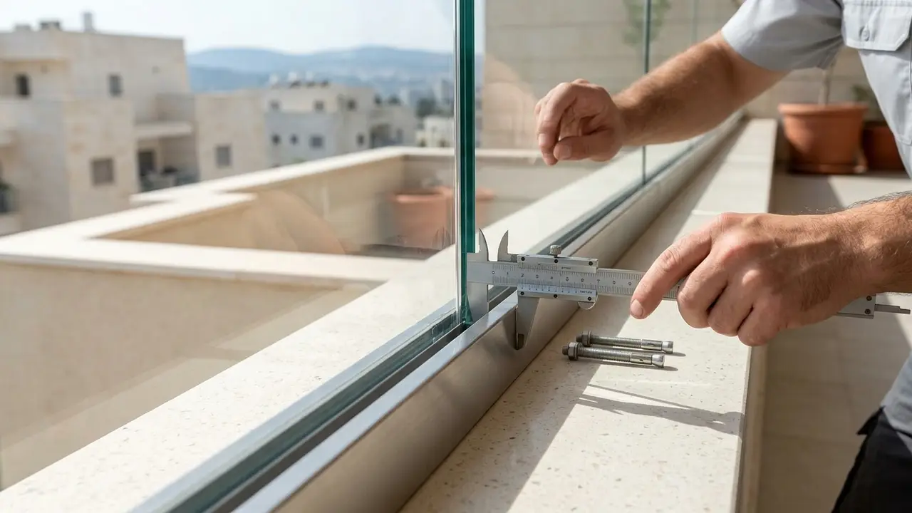 מה ההפרש ברווח הנכון במעקה זכוכית ולמה זה קריטי? - זגג
