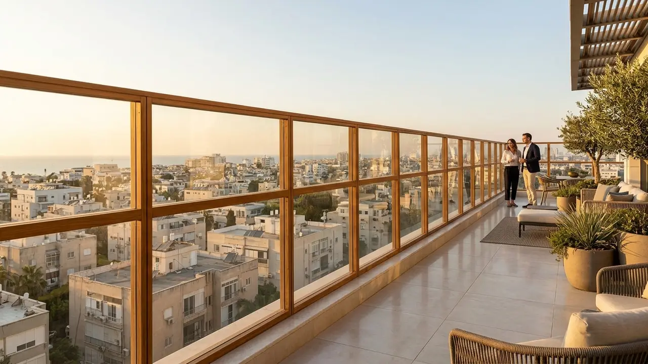 מעקה זכוכית ועץ 2026: כל מה שחשוב לדעת + המלכודות