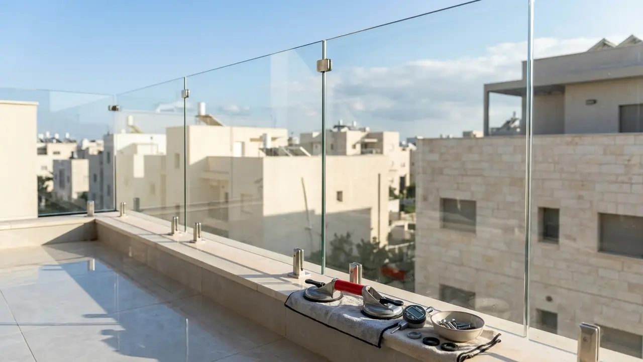מעקה זכוכית למרפסת: מחיר, תקן ומלכודות - זגג