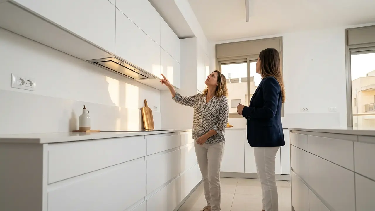 איך לבחור קולט אדים למטבח מודרני לבן בלי לפגוע בקו העיצובי? - חברת מטבחים