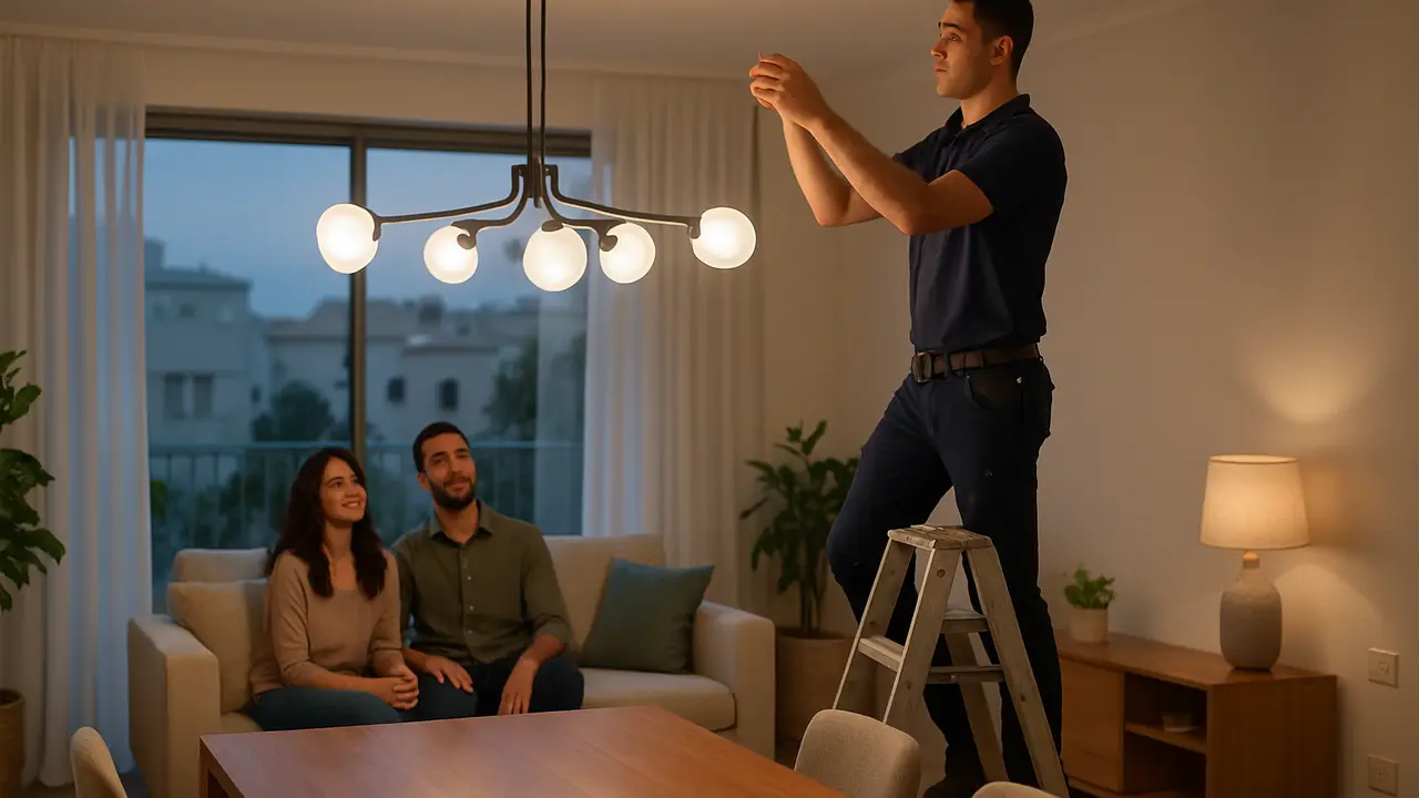 התקנת גוף תאורה מחיר: המדריך המלא — מחירים, שלבים וטיפים