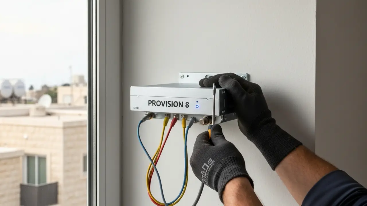 כמה עולה DVR Provision 8 canales מותקן בבית? - טכנאי אזעקות ומצלמות