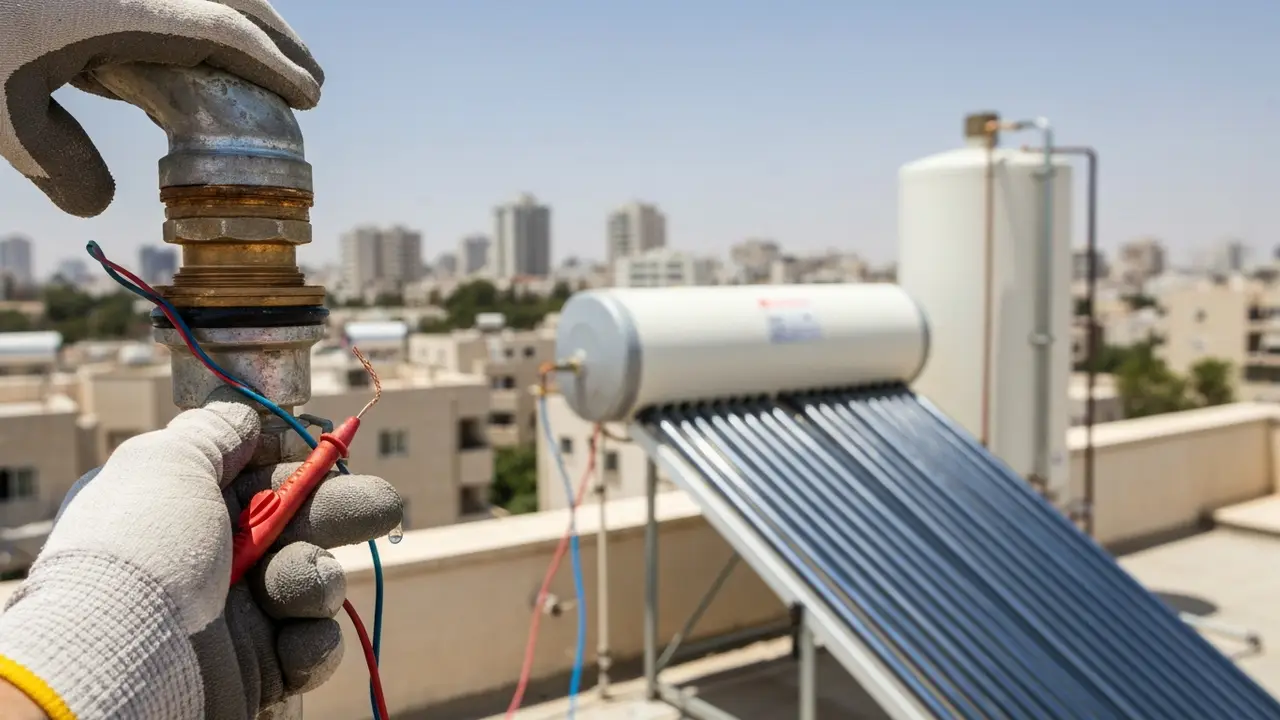 כמה עולה תיקון דוד שמש שמתקצר במים חמים? - טכנאי דוד שמש