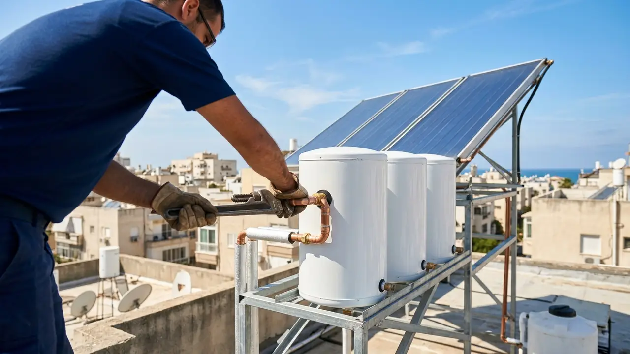 כמה עולה תיקון מערכת סולארית לחימום מים בבניין משותף? - טכנאי דוד שמש