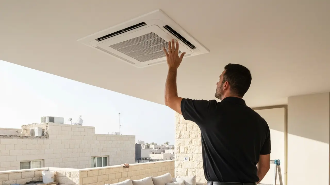 איך מתבצע תהליך התקנת מזגן מיני מרכזי משלב לשלב? - טכנאי מזגנים