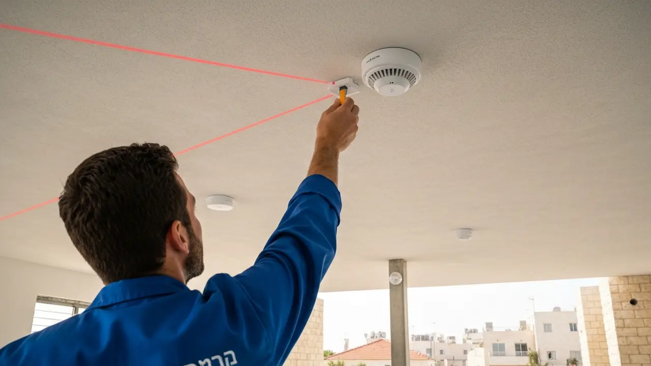 גלאי קרן גילוי אש מול גלאי נקודתי — מה מתאים לחלל שלכם? - מתקין מערכות כיבוי אש
