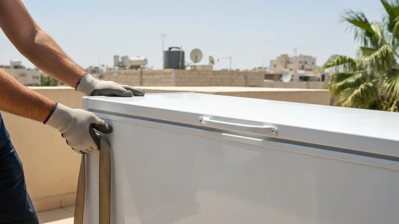 הובלת מקפיא בשכיבה - מתי זה מותר ומתי זה אסור? - מוביל
