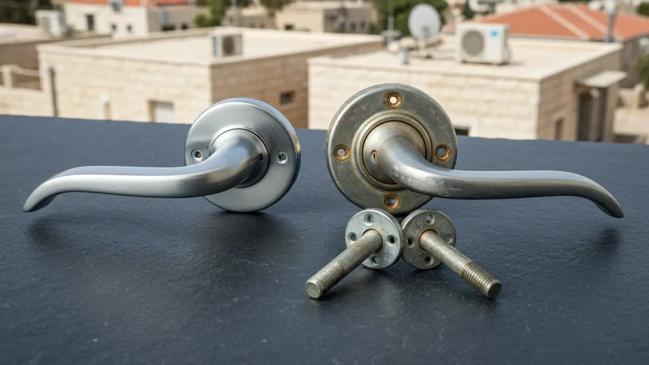 איך מזהים ידית לדלת רב בריח ישנה שדורשת טיפול? - מנעולן