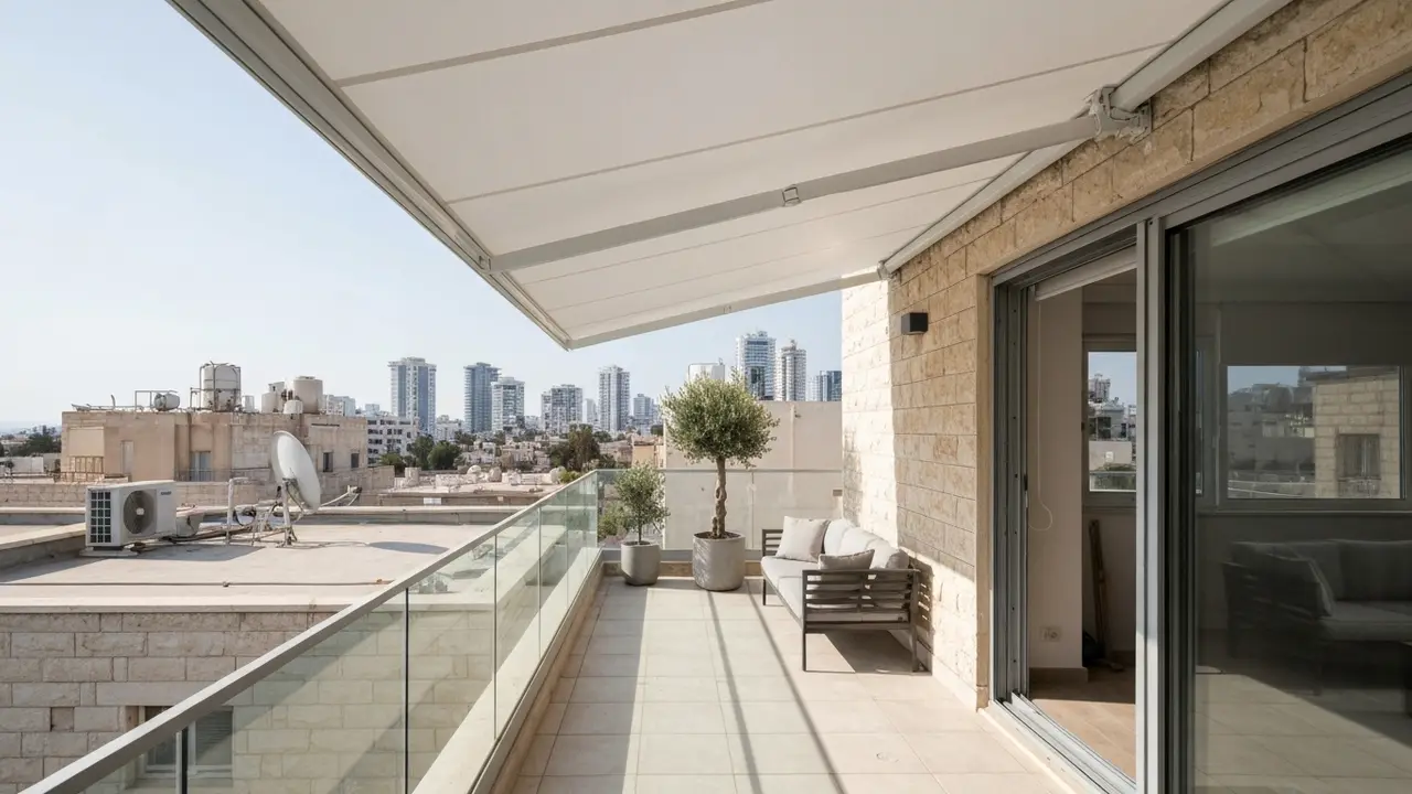 הבדלי מחירים בין אזורים בארץ להתקנת סוכך למרפסת - מתקין סוככים
