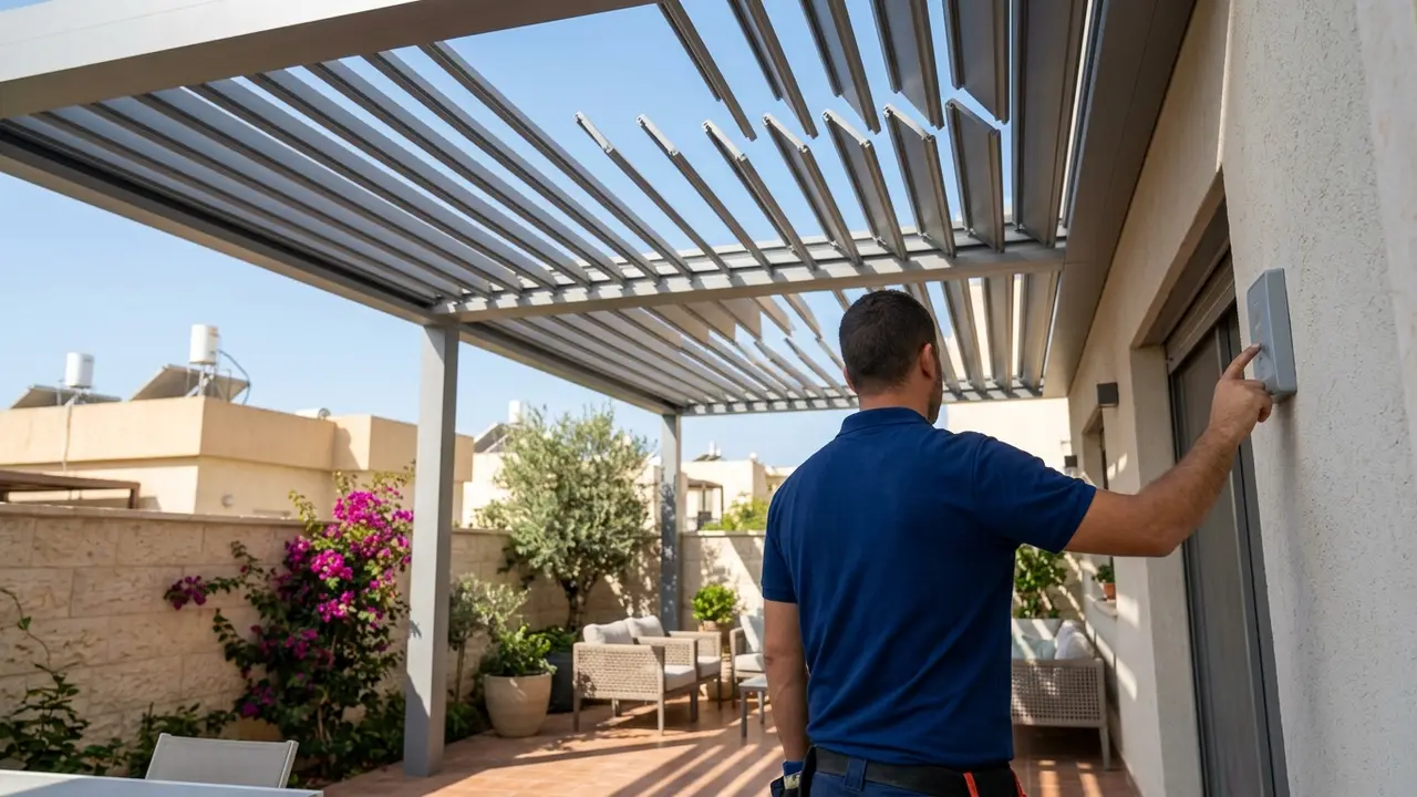 מה כולל תהליך התקנת פרגולה חשמלית משלב הזמנה ועד הפעלה? - מתקין פרגולות אלומיניום