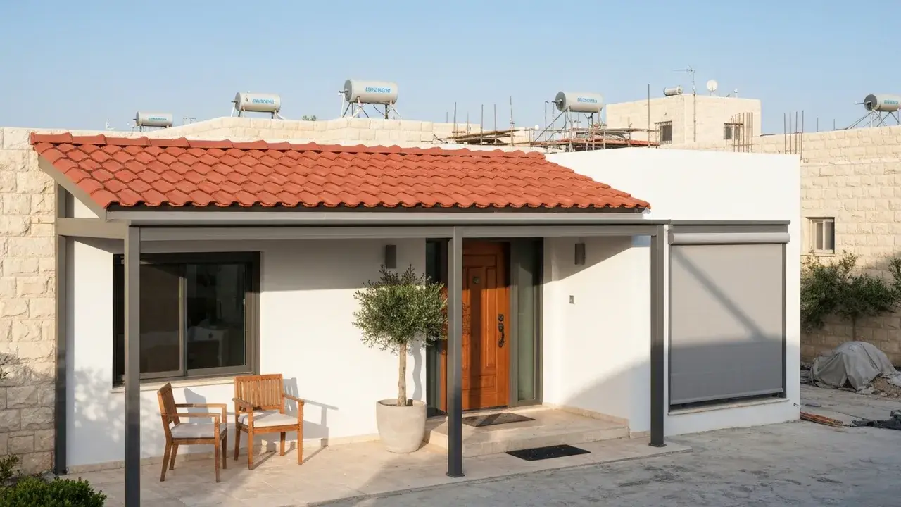 גגון קבוע או גגון עם פתרונות הצללה נלווים — מה משתלם יותר? - מתקין פרגולות אלומיניום