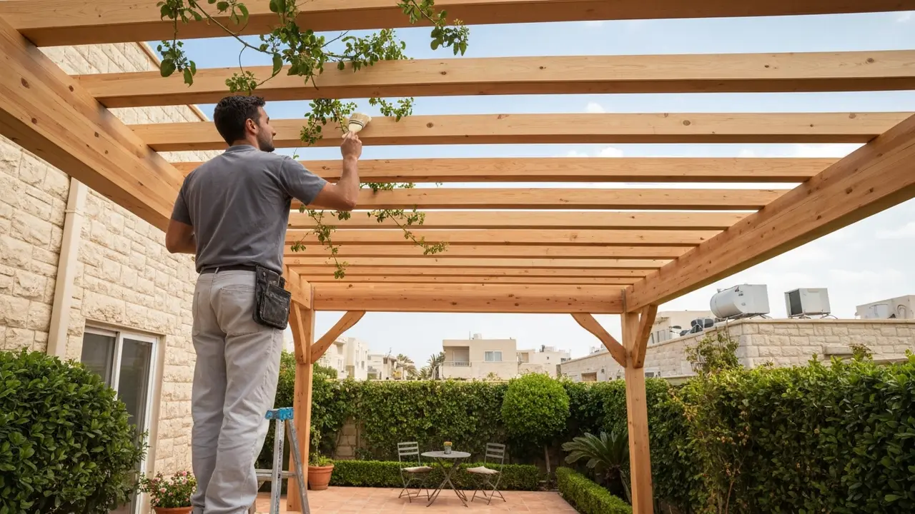 תכנון פרגולה עמידה: איך שומרים על יציבות מול רוח וגשם? - נגר פרגולות ודקים