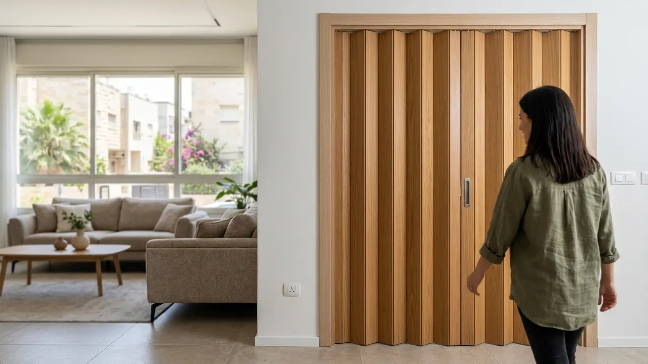 אילו מידות דלת אקורדיון מתאימות לפתח שלכם? - נגר