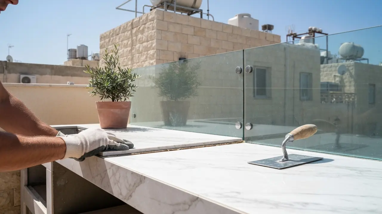 חיפוי מטבח שיש או זכוכית — מה משתלם יותר לטווח הארוך? - נגר למטבחים