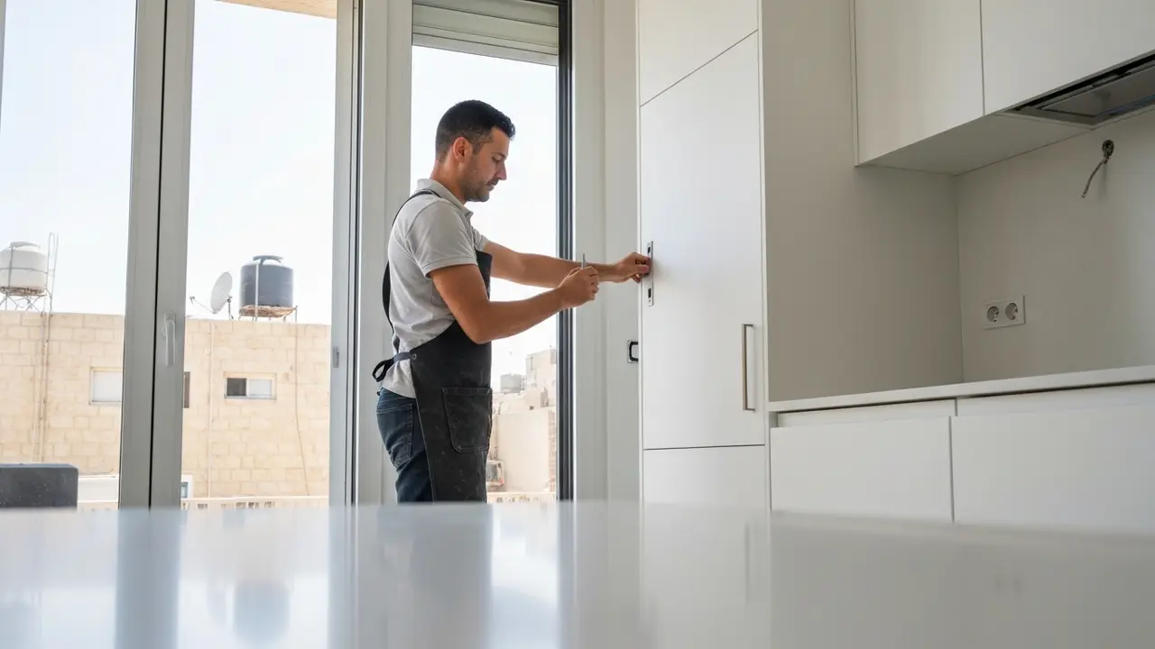 מטבח אמריקאי מוסתר — הפתרון שמשנה את כל הפנים - נגר למטבחים