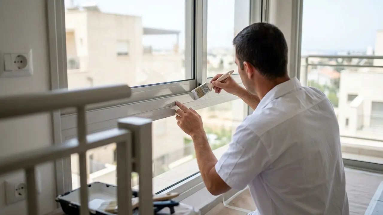 איך צובעים אלומיניום, חלונות ומעקות בלי שהצבע יתקלף? - צבע