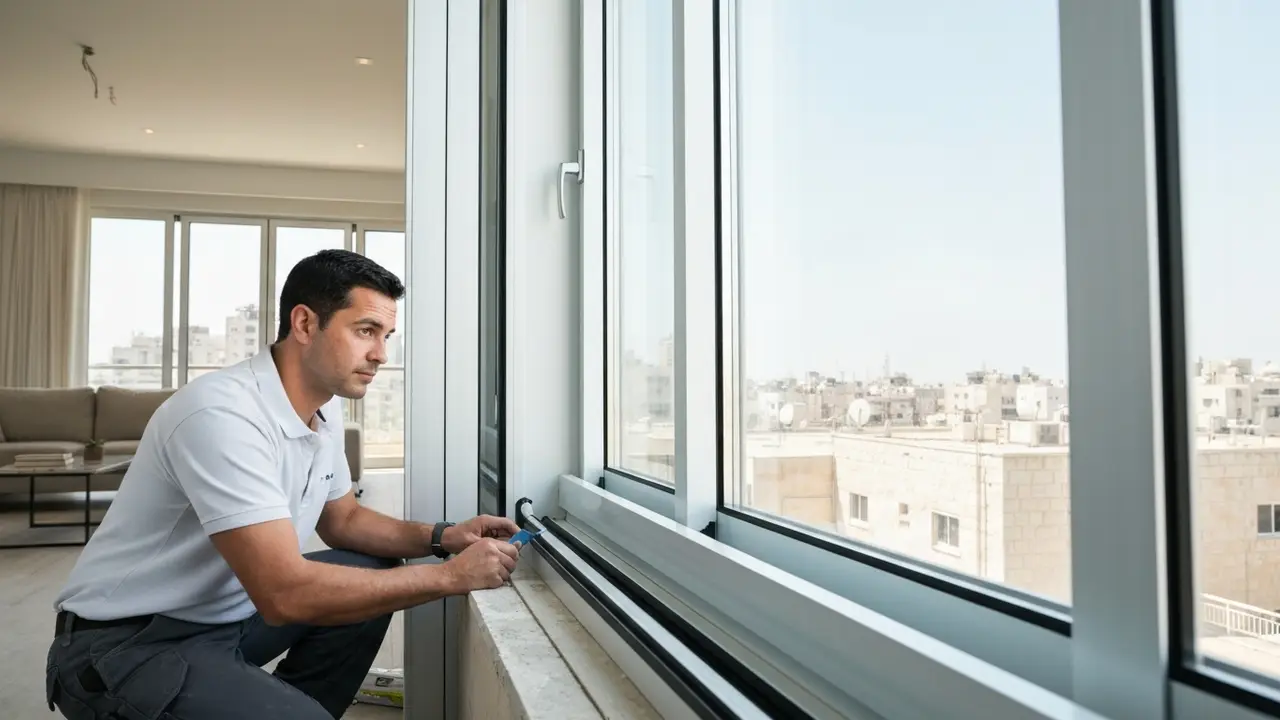 איך מתקינים ומרכיבים חלון אלומיניום שלב אחר שלב - קבלן אלומיניום