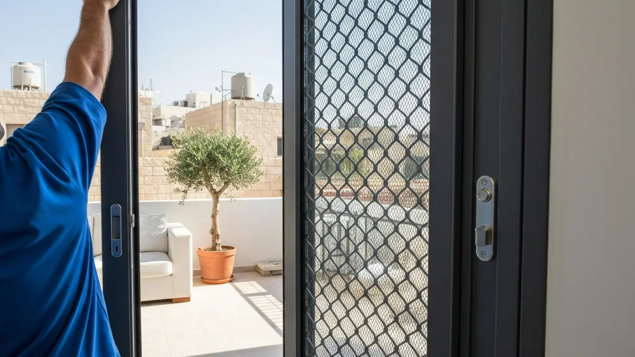מאילו חומרים בנויה דלת רשת איכותית ולמה זה משפיע על המחיר? - קבלן אלומיניום