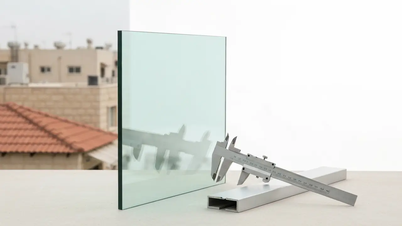 מה עובי הזכוכית הנדרש במעקה זכוכית למרפסת לפי התקן? - קבלן אלומיניום