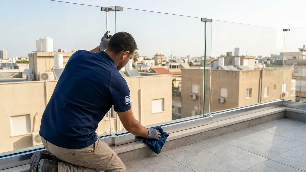 מעקה זכוכית למדרגות – מה שונה מהתקנה במרפסת? - קבלן אלומיניום