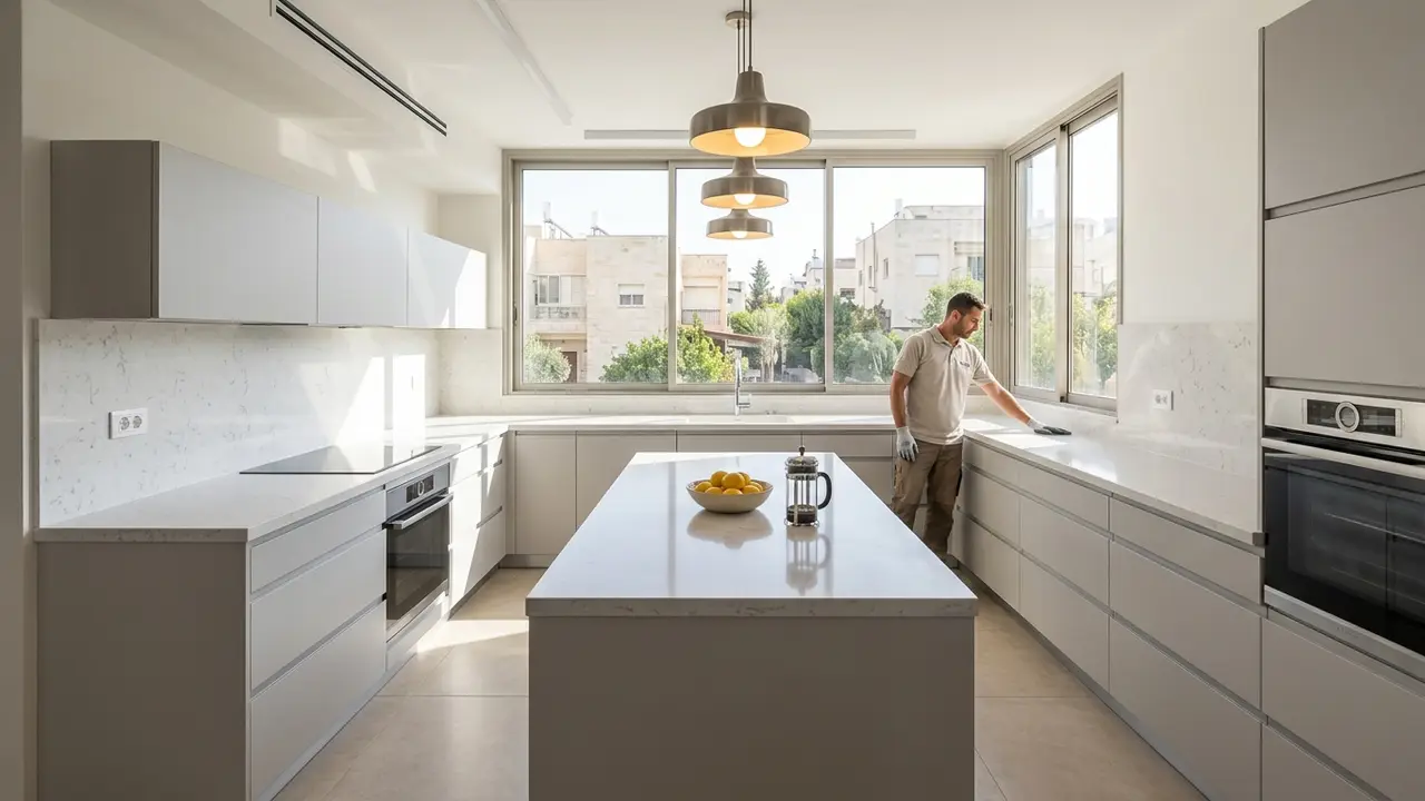 שיש קוורץ מחיר 2026: כל מה שחשוב לדעת + המלכודות