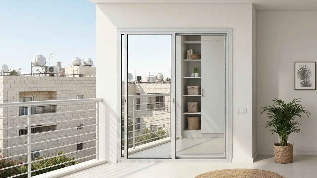 דלת הזזה עם מראה למרפסת – שיקולים נוספים - קבלן אלומיניום