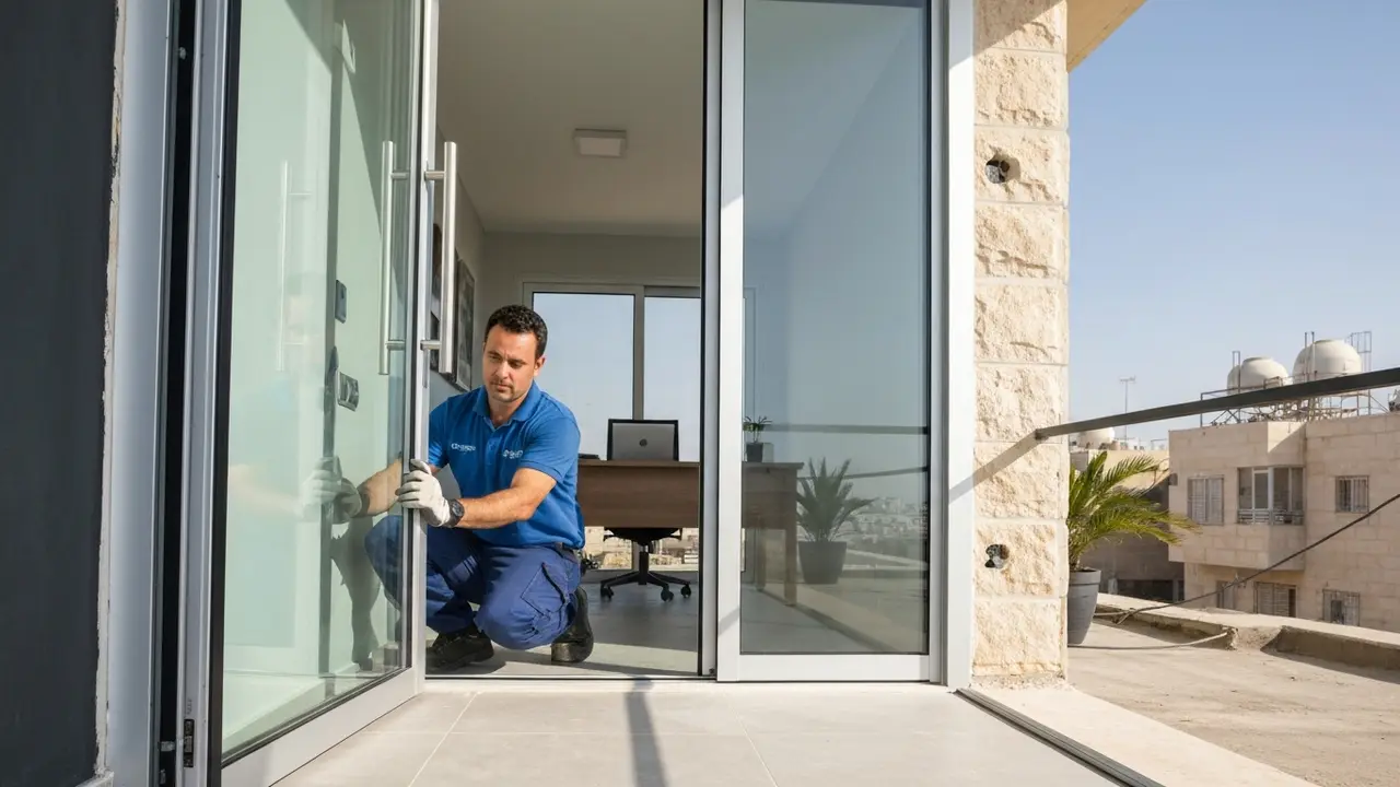 כמה עולות דלתות זכוכית למשרד ולנישה? - קבלן אלומיניום