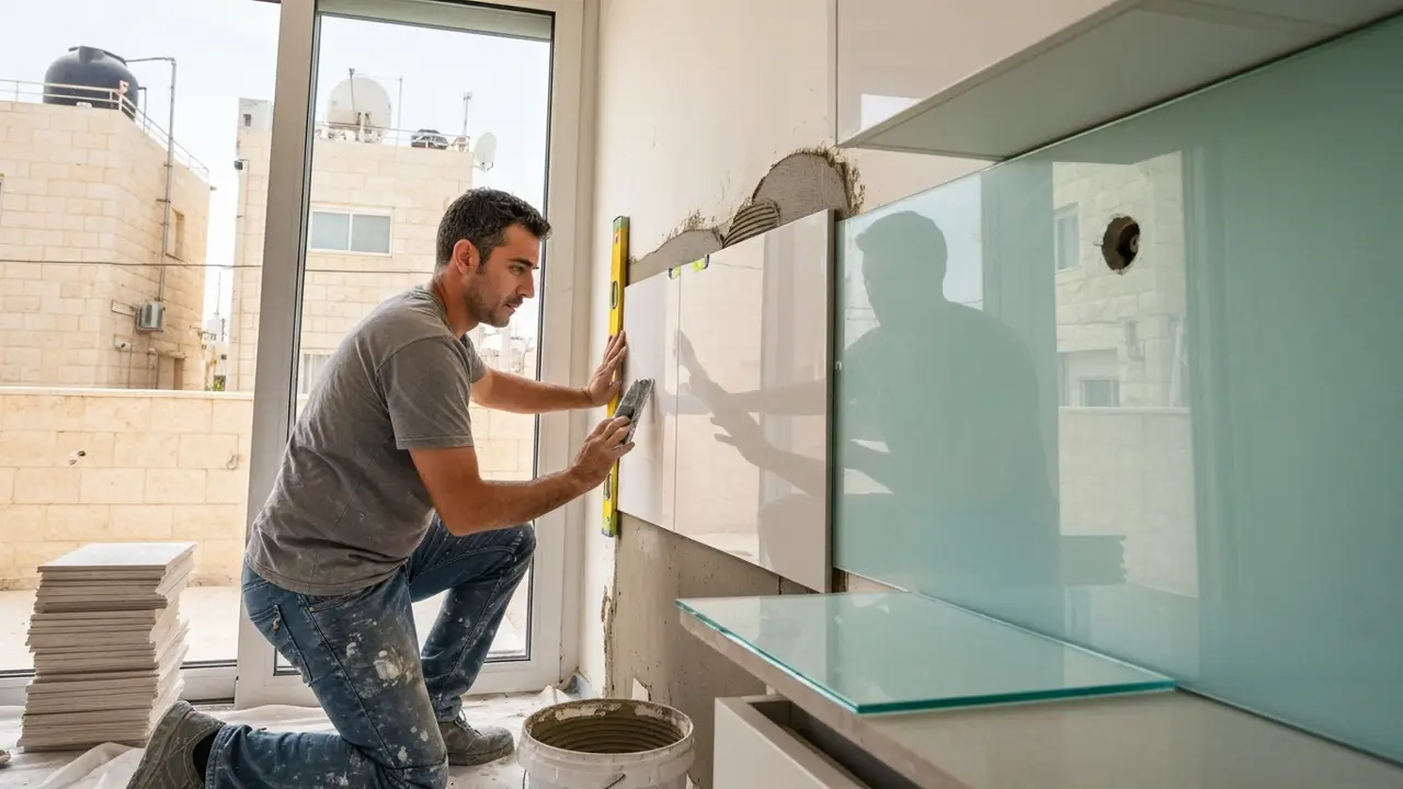 חיפוי זכוכית למטבח במקום קרמיקה: מה ההבדל האמיתי? - קבלן שיפוצים