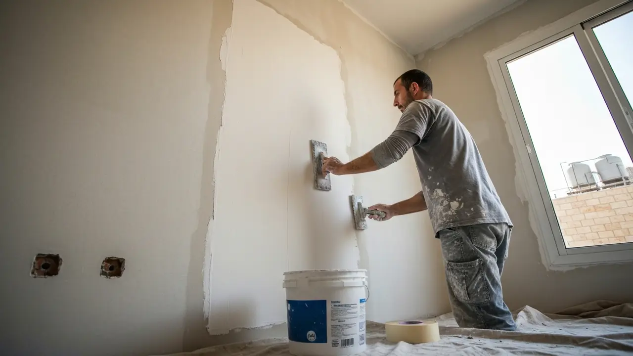 טיח גבס או שפכטל: איך זה משפיע על מחיר צביעת הדירה? - קבלן שיפוצים