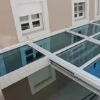 סגירת פרגולה בזכוכית / חלונות, פרגולת אלומיניום ותוצאה סופית – מעבודות חיים, מתקין פרגולות אלומיניום (23)