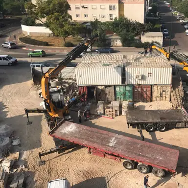 מכולה / מבנה ממכולה והובלה והצבה – מעבודות גואטה מבנים ניידים ופרוייקטים, מבנים יבילים (12)