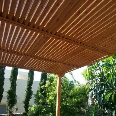 פרגולת אלומיניום, פרגולה בגינה / בית פרטי ותוצאה סופית – מעבודות גקי, מתקין פרגולות אלומיניום (2)