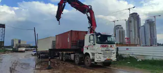 מכולה / מבנה ממכולה, מכולה 6 מטר (20 פיט) והובלה והצבה – מעבודות גואטה מבנים ניידים ופרוייקטים, מבנים יבילים (34)