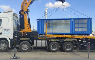 מכולה / מבנה ממכולה, מבנה יביל / מודולרי ומכולה 12 מטר (40 פיט) – מעבודות תהל, מבנים יבילים (26)