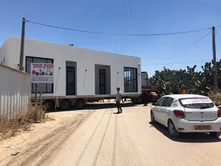 מבנה יביל / מודולרי, חזית חיצונית והובלה והצבה – מעבודות גואטה מבנים ניידים ופרוייקטים, מבנים יבילים (9)